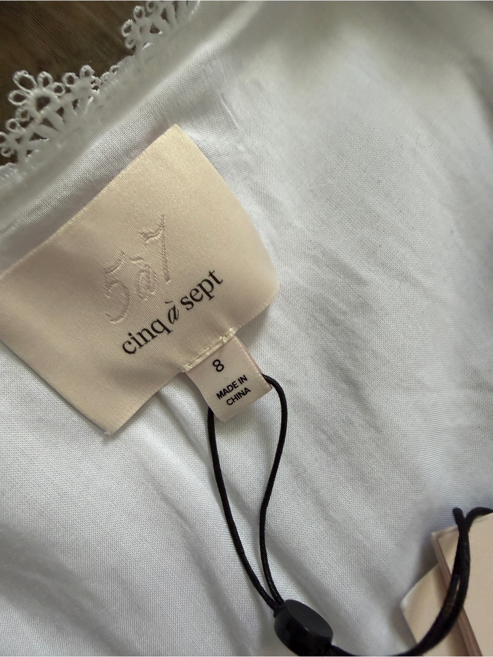 NWT Cinq à Sept Aziza White Mini Dress - Size 8 - Picture 11 of 15